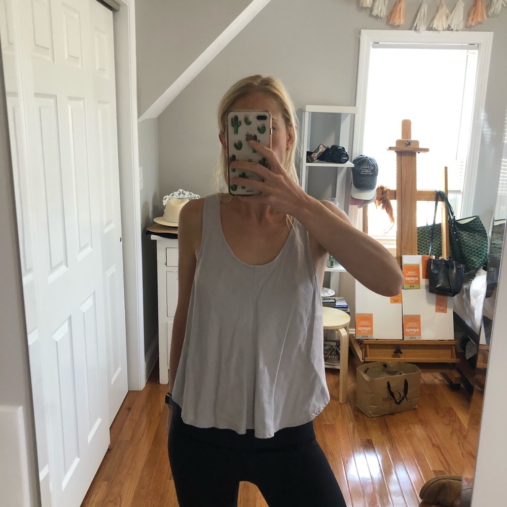 Wilfred Taupe Crossback Tank